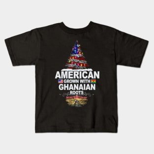 Christmas Tree  American Grown With Ghanaian Roots - Gift for Ghanaian From Ghana Kids T-Shirt